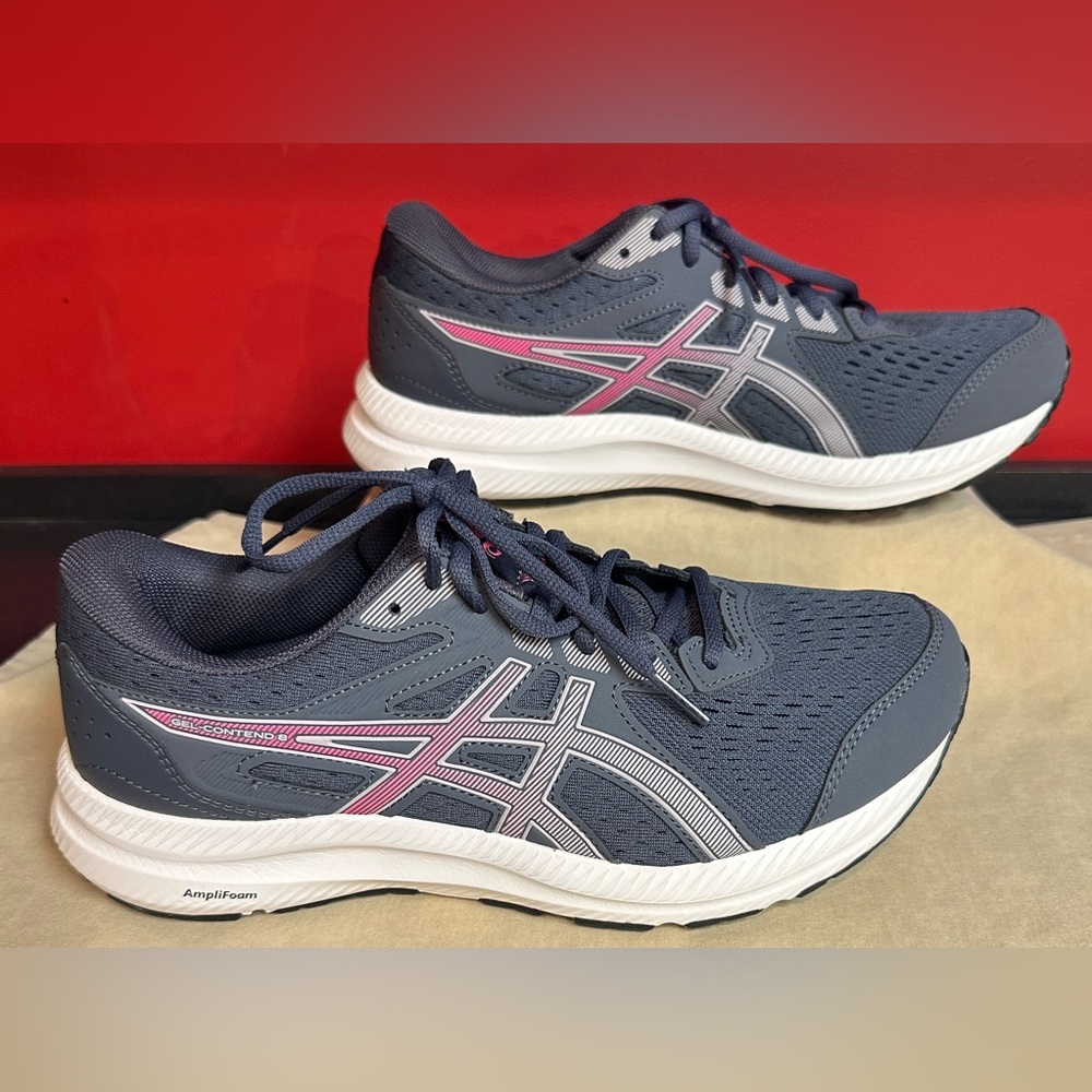 ASICS Gel Contend 8 Blue/Gray Women’s Size 10D/Wide with Original Box - Picture 5 of 14